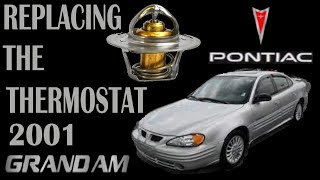 Replacing thermostat in V6 Pontiac Grand AM [upl. by Daenis]