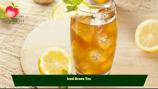 Iced Green Tea  Healthy Iced Tea Recipes [upl. by Lecroy]