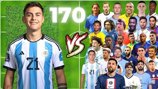 DYBALA 🆚 170 PLAYER  Pele  Messi  Neymar  Mbappe  Ronaldo [upl. by Bellina]