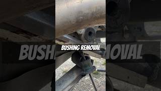 Bushing removal  basic tools  leaf springs [upl. by Sanson]