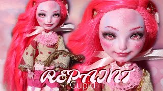 REPAINT  Cupid Valentines Day Custom OOAK Doll Ever After High • JackyOhhh [upl. by Eikin]