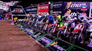 2013 AMA Supercross 250 Lites Main RD 1 Anaheim [upl. by Aihsital629]