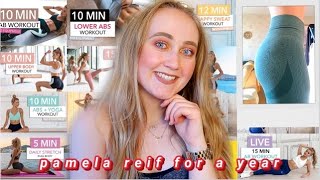 A YEAR OF DOING PAMELA REIF WORKOUTS my experience  the results [upl. by Bender]