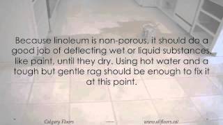 How to Remove Paint on a Linoleum Floor [upl. by Namaan486]