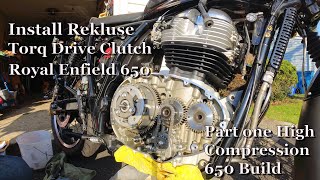 Rekluse Clutch Install on Royal Enfield 650 4K [upl. by Geis]