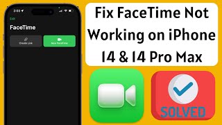 How to Fix FaceTime Not Working on iPhone 14 iPhone 14 Pro iPhone 14 Pro Max [upl. by Ennoira]