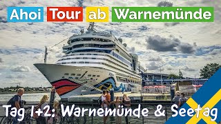 Auslaufen aus Warnemünde und Seetag  AHOI TOUR von Warnemünde 3 mit AIDAsol  Sommer 2021 [upl. by Vinny]