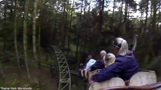 Treetops Coaster On Ride POV  Oakwood Theme Park [upl. by Maffa]