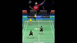 SEBERAPA KERAS MENURUT KALIAN SMASH PRAVEEN JORDAN😎😎badmintonshortssubscribeshare likecoment [upl. by Cerell]