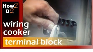 Wiring cooker oven terminal block How to wire cooker oven video [upl. by Qerat]