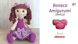 Boneca Amigurumi passo a passo Prof Simone Eleotério Parte 1 [upl. by Boycey806]