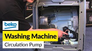 How to Replace the Circulation Pump on a Beko Washing Machine [upl. by Pachton]