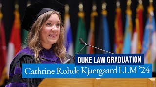 Duke Law Graduation 2024  Cathrine Rohde Kjaergaard LLM 24 [upl. by Oilcareh]