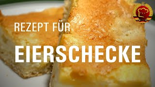 Klassische Eierschecke selber backen wie früher mit diesem alten DDR Rezept [upl. by Aenotna]