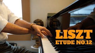 FRANZ LISZT  ETUDE NO12 quotChasseneigequot DEXECUTION TRANSCENDANTE By Sebastien Dupuis [upl. by Llerad147]