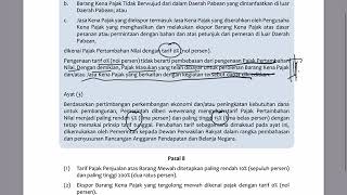 PPN 15 Tarif PPN dan PPnBM [upl. by Nirrej]