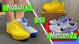 Shoe Showdown The NEW Nike Metcon 7 vs NoBull Trainer  Best Shoe For Fitness [upl. by Iliam773]