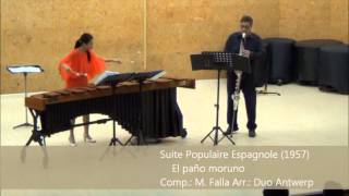 Program quotSpanish Dreamsquot  Duo Antwerp bass clarinet and marimba duo [upl. by Brant]