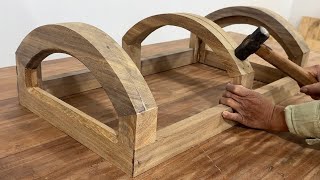 Great idea For Recycling Wood  Cool Treasure Chest Design With Secret Compartments [upl. by Anauqaj]