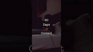 Day One  30 Days of Content 30DayChallenge CreativeJourney videography capcut creatingmoments [upl. by Bunker]