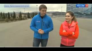 Yulia Lipnitskayas interview at the anniversary of Sochi Olympics Feb 7 2016 english subs [upl. by Maloy349]