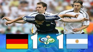 Alemania 1 4 x 2 1 Argentina ● Copa del Mundo 2006 Resumen y Goles  Penales HD [upl. by Inanak758]