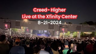 Creed Higher Live at the Xfinity Center 2024 [upl. by Pickford]