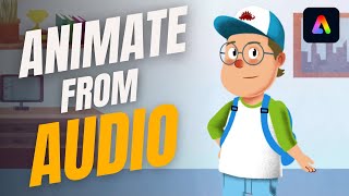 How to Animate a Character From an Audio File Online  Cartoon Animation [upl. by Bonni797]