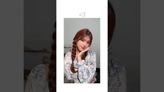 Try this easy korean twin braid 🤎🎀 korean hairstyle [upl. by Loutitia37]