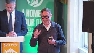 Sinn Féin launch A Home of Your Own  our ambitious plan to end the Housing Crisis [upl. by Etiam]