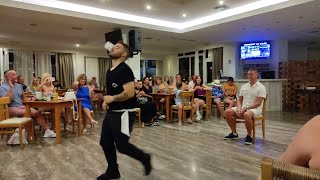 Alkion Hotel Sidari Corfu Greece Alex and his Glass Catch [upl. by Airemat]