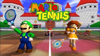 Princess Daisy amp Luigi PLAY BALL 🎾  2 vs 2  Luigi amp Daisy Mario Tennis 64 2 Player Gameplay [upl. by Andras]