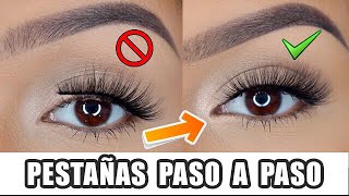 TRUCOS PARA APLICAR PESTAÑAS POSTIZAS  PRINCIPIANTES  AbrilDoesMakeup ♡ [upl. by Enaujed]