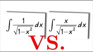 Q6 integral of 1sqrt1x2 vs integral of xsqrt1x2 [upl. by Ettezel]