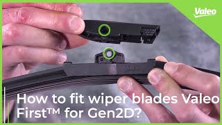 How to fit car wiper blades Valeo First™ for Gen2D  Valeo Service [upl. by Zenda]