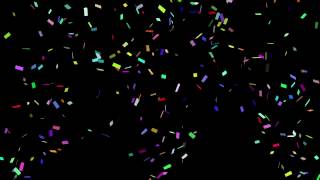 Confetti Cannon V2 4K 60fps with matte [upl. by Lars]