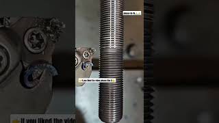 👉threading with carbide😁threading Inserts😂cnc🔥machine😯shortvideo viralvideo🥵pleasesubscribe 🙏 [upl. by Lennox]