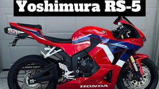 How to install the Yoshimura RS5 Exhaust on a 2024 Honda CBR600RR  Installation  New Parts [upl. by Eileen]