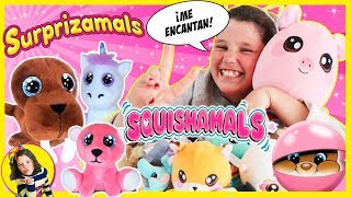 Â¡Nuevos SURPRIZAMALS y SQUISHAMALS ðŸ˜Adorables PELUCHES en Bolas SORPRESA y Â¡Â¡SQUISHY Â ðŸŽ [upl. by Le655]