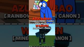 Azul babão vs wardenrainbowfrendsminecraft [upl. by Kosel]