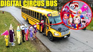 I CAUGHT POMNI ON THE DIGITAL CIRCUS SCHOOL BUS IN REAL LIFE DIGITAL CIRCUS FULL MOVIE [upl. by Eruza]