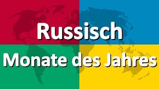 Russisch lernen Teil 2  Monate des Jahres [upl. by Antoinetta]