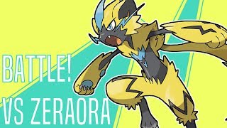 Pokémon Ultra Sun amp Ultra Moon Battle VS Zeraora Fanmade [upl. by Dlanar]