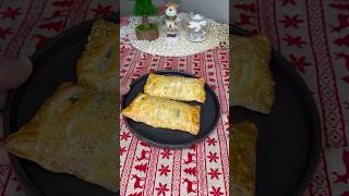 Puff pastry with spinach and feta cheese christmas recipe dinner food puffpastry [upl. by Peterec806]