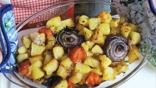 Pieczone ziemniaki patate alla burina [upl. by Euqinimod]