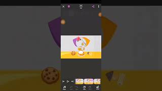 ⚪🧡💜🧁 Mukbang cat emoji [upl. by Asiled]