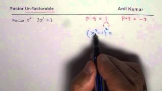 Strategy to Factor Unfactorable Quartic Trinomial [upl. by Bruner422]