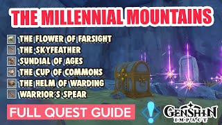 How to ALL 6 MEMORIAL OFFERINGS  The Chasm World Quest  The Millennial Mountains  Genshin Impact [upl. by Nimrahc592]