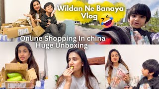 HUGE UNBOXING 😍 Wildan Ne Vlogging Ki Aj 😂 China Main Online Keryan Mangwai 🥭😝 [upl. by Ainomar]