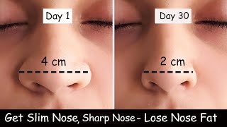 Lose Nose Fat  Get Slim Nose  Nose Reshaping Exercise  Nose Slimming Sharp Nose Nose Exercise [upl. by Floridia]